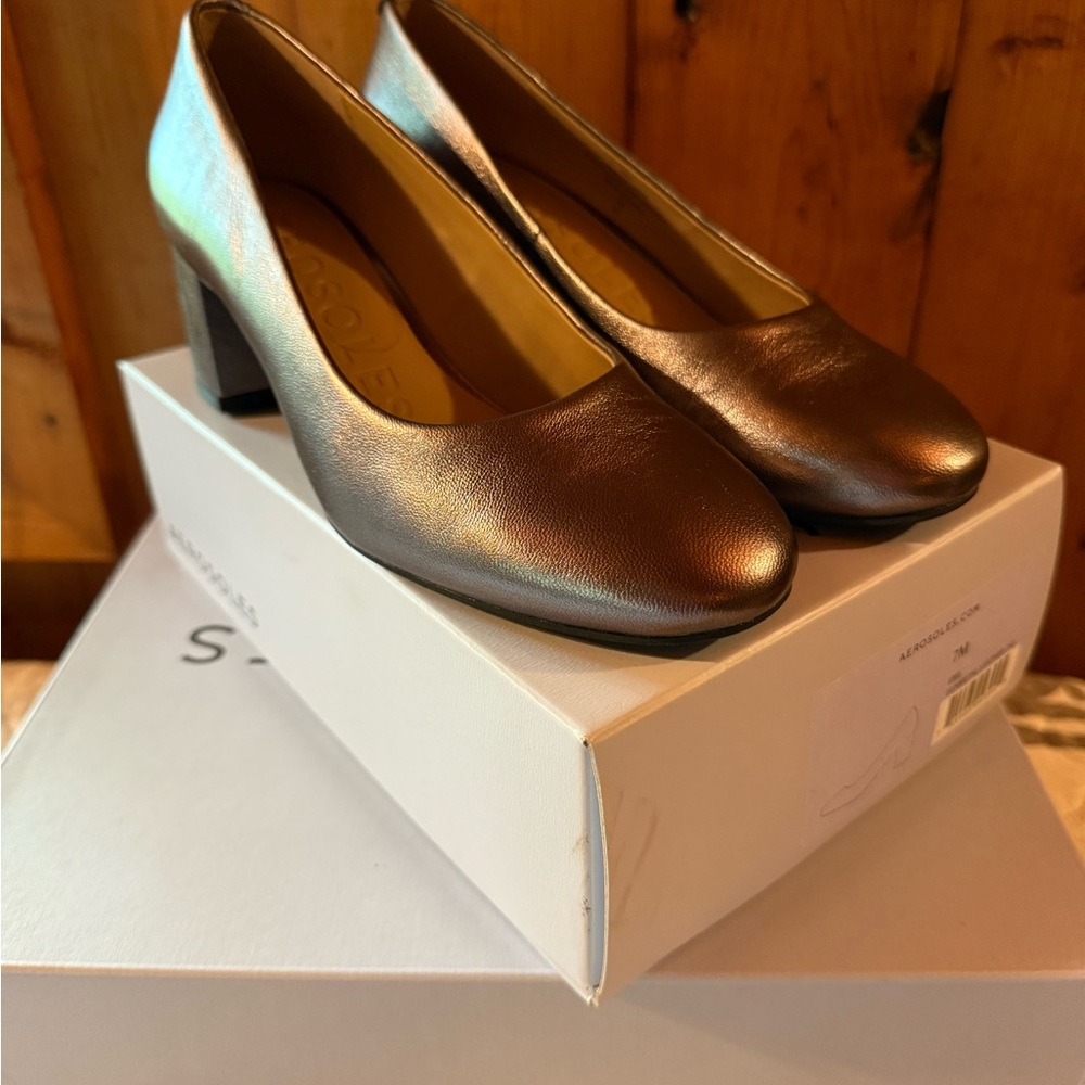 Aerosoles Women's Metallic Brown Heels